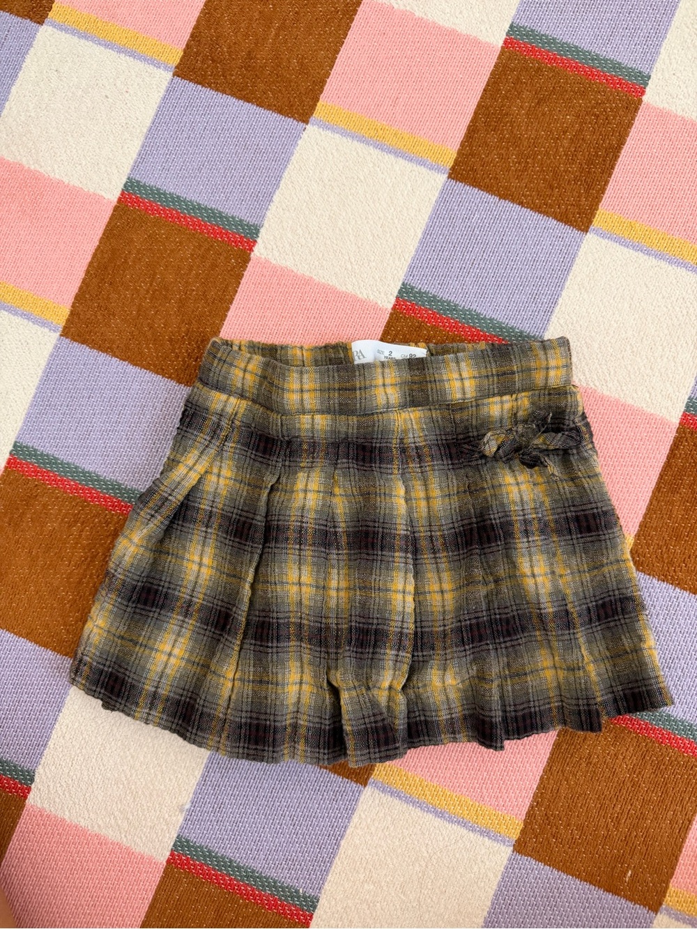 Plaid Zara skort 2T